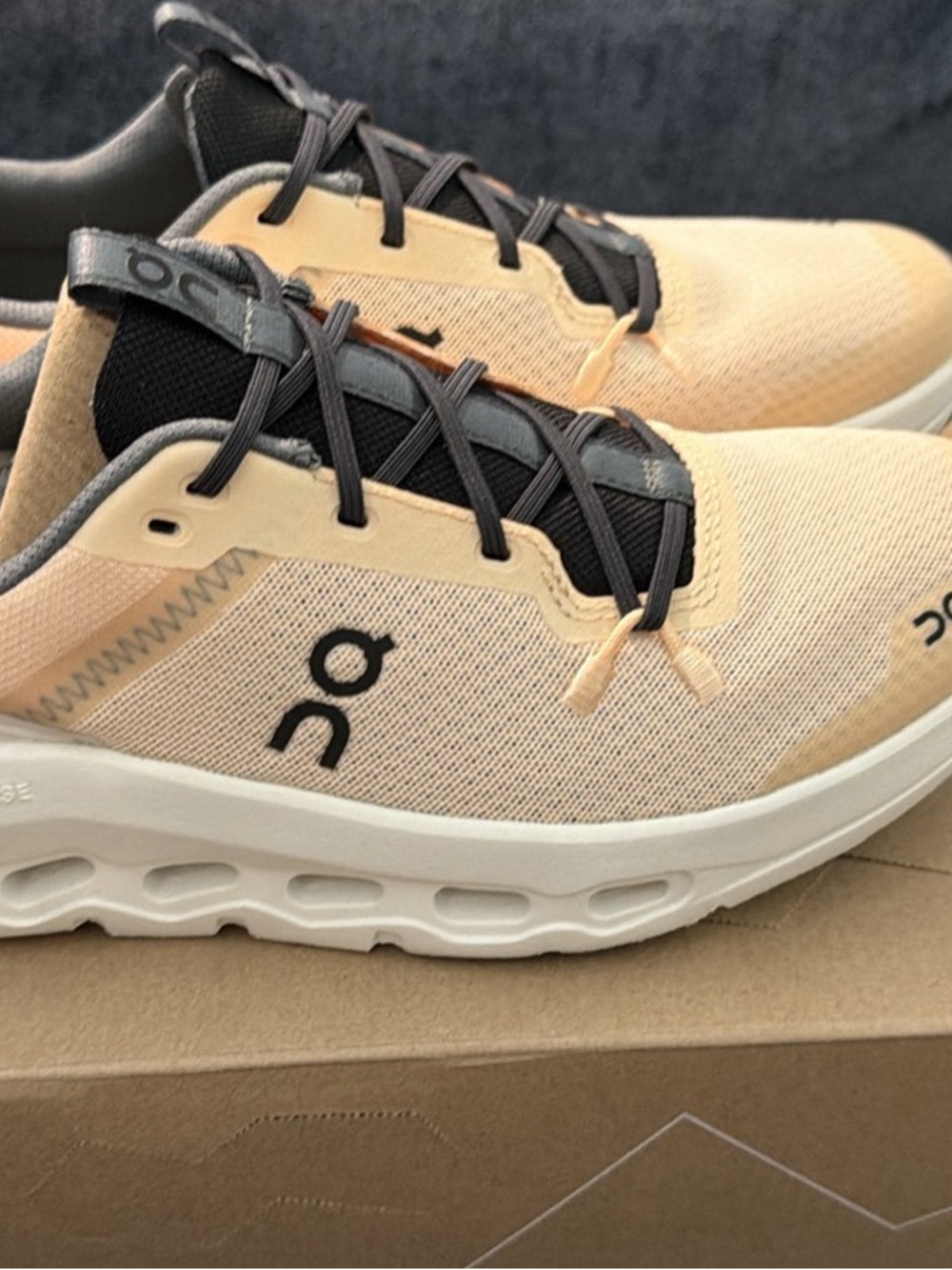 On Running Kids Athletic Sneakers in Peach and Black